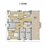 Дом из профилированного бруса VZ-493